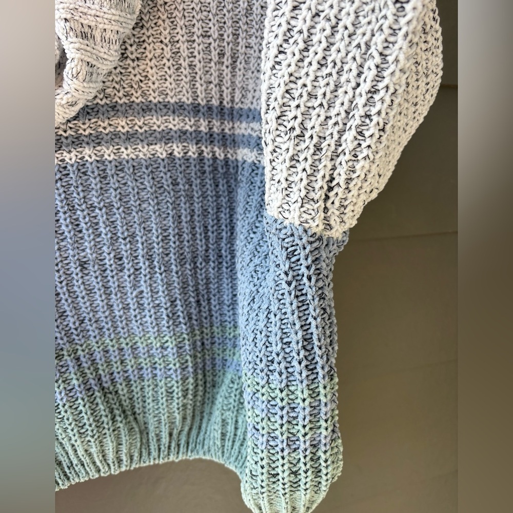 MM By My Michelle Cropped Balloon Sleeve Cowl Neck Knit Sweater | XS - Picture 5 of 11